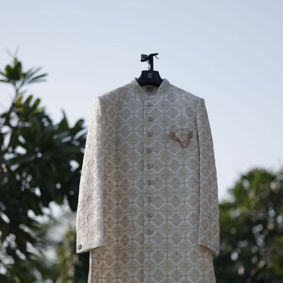 Antique Gold Thread Panjabi