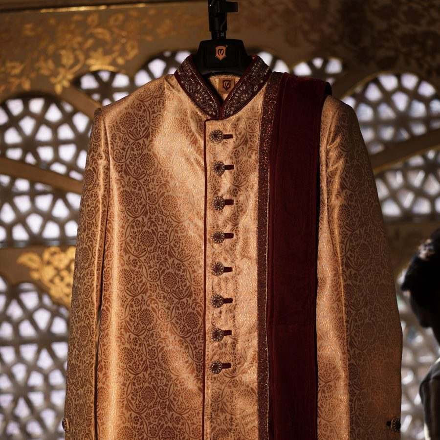 Golden Brocade Sherwani