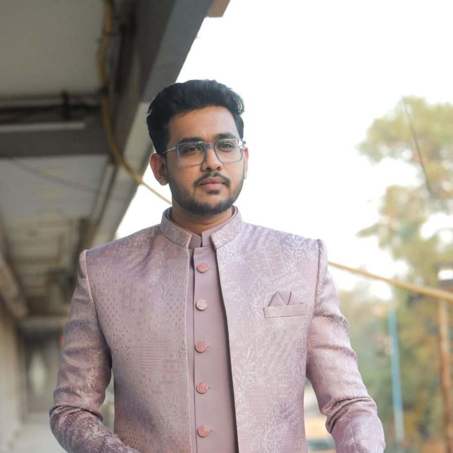 Maroon Resham Panjabi